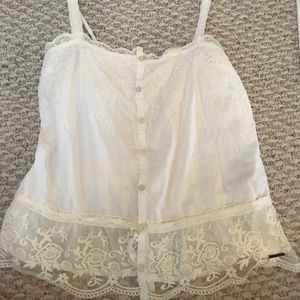 White Abercrombie and Fitch tank top